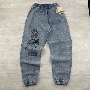 Vintage 90s Gitano 8000 Year Old Sandkicker Pants Size XL Blue Joggers BRAND NEW
